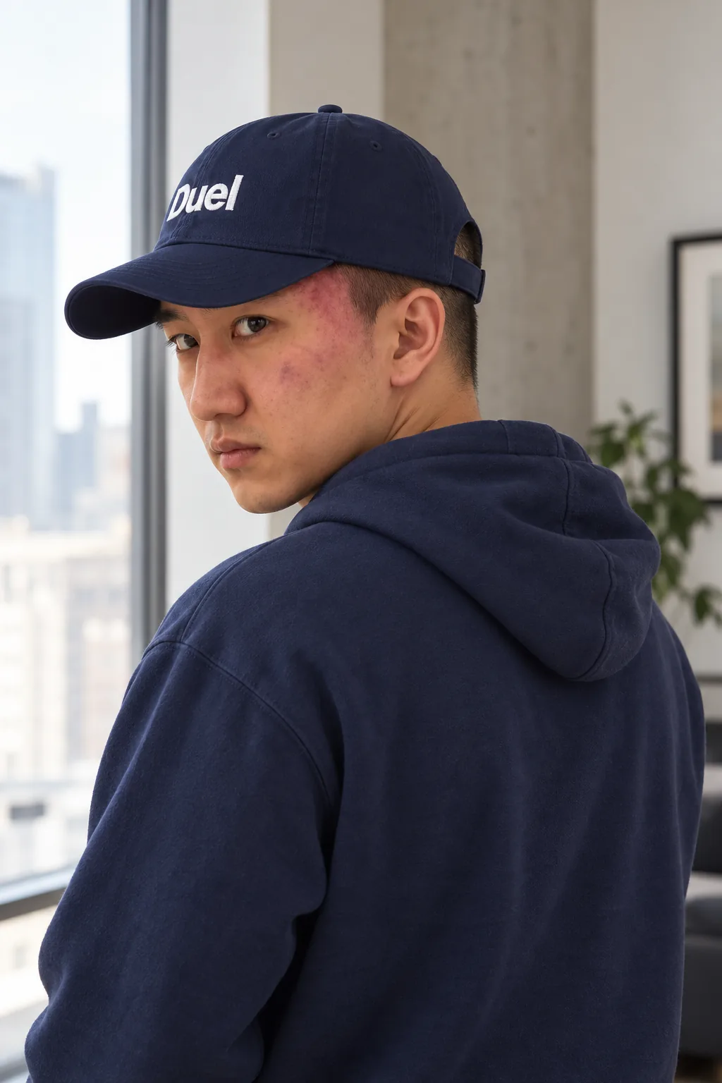 Duel Cap, worn — model back