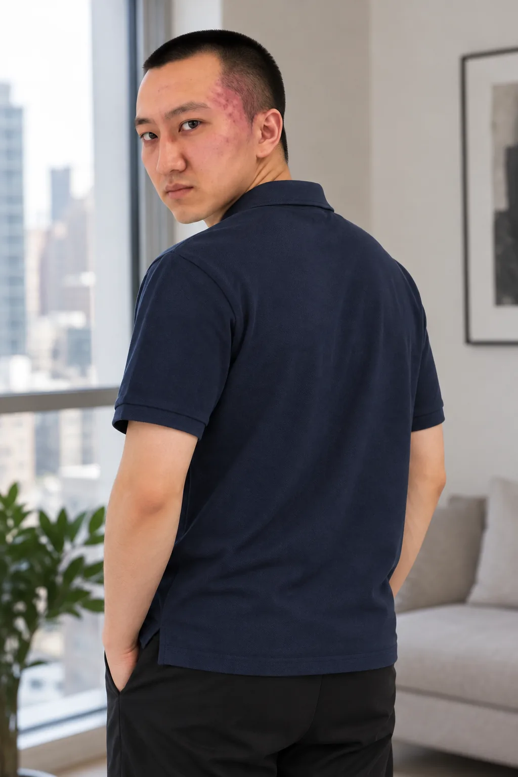 Duel Cigarettes Tee, worn — model back