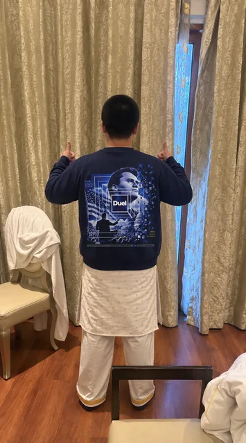 Duel CK Sweatshirt, worn — lifestyle