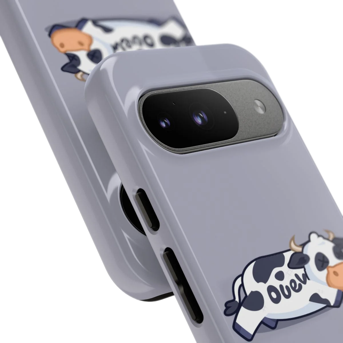 Duel Cow Case, close-up detail