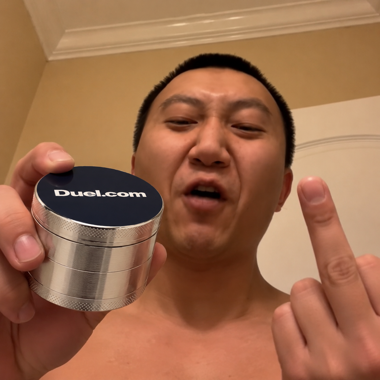 Duel Herb Grinder in hand