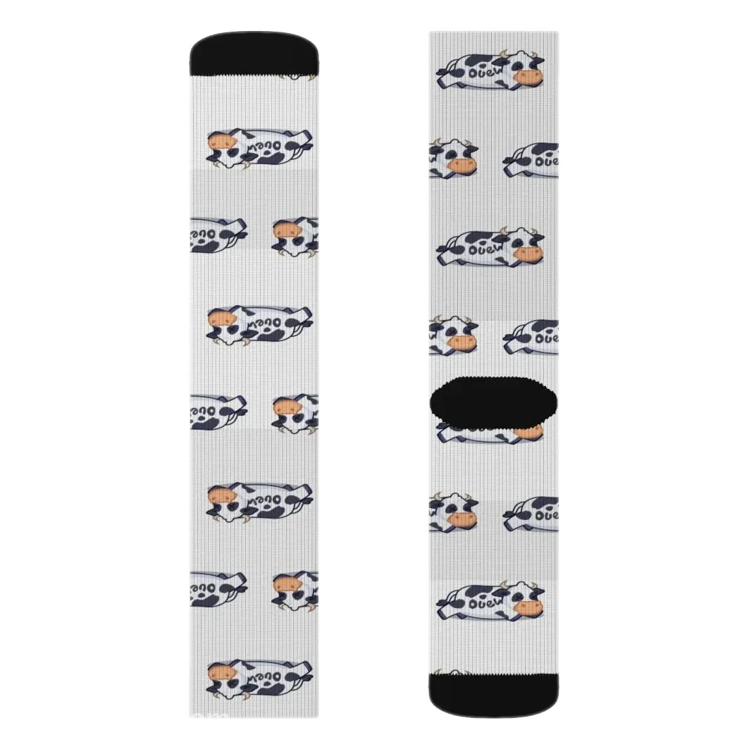 Duel Cow Socks, flat detail view